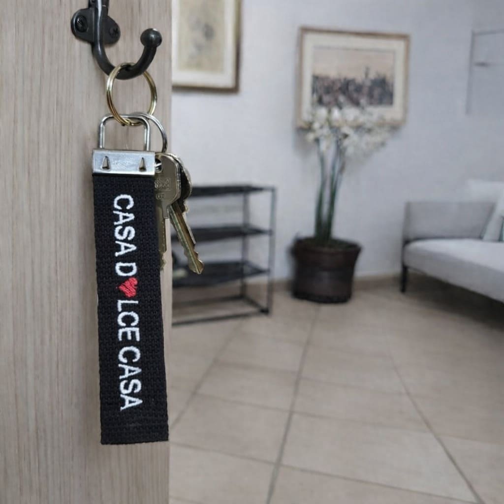 Portachiavi Stoffa "Casa dolce casa"