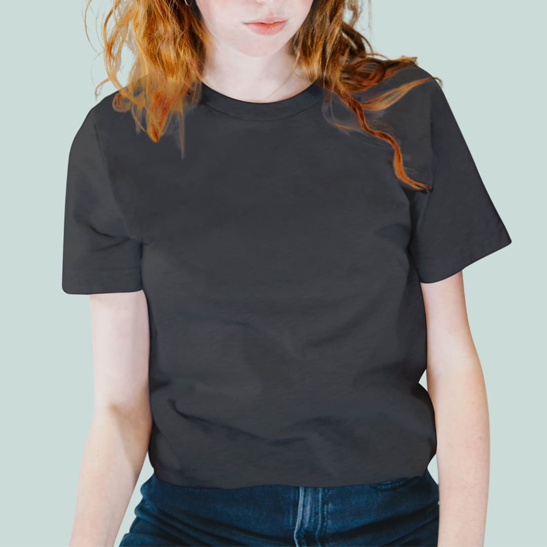 T-Shirt Nera Con La Tua Frase