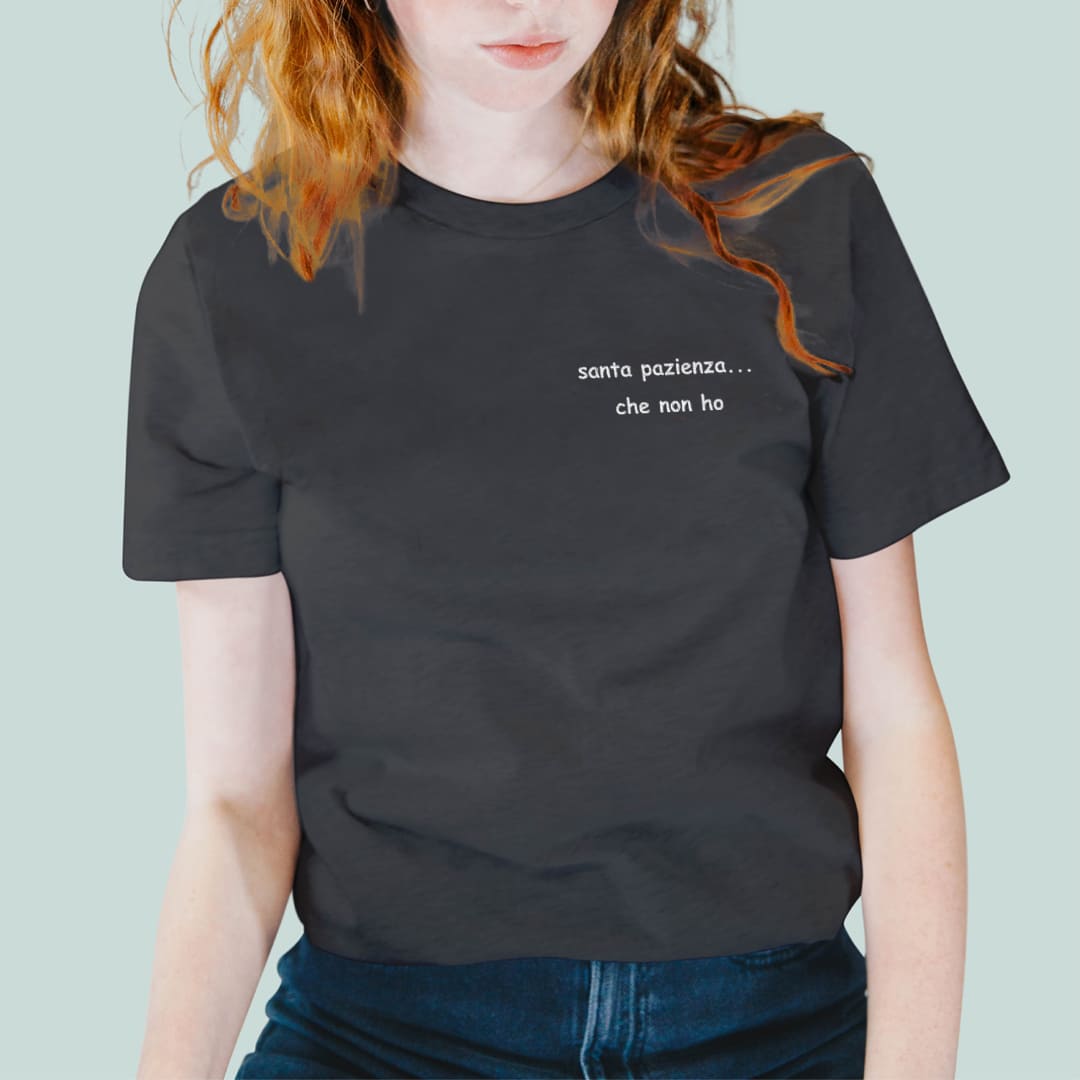 T-Shirt Santa pazienza che non ho